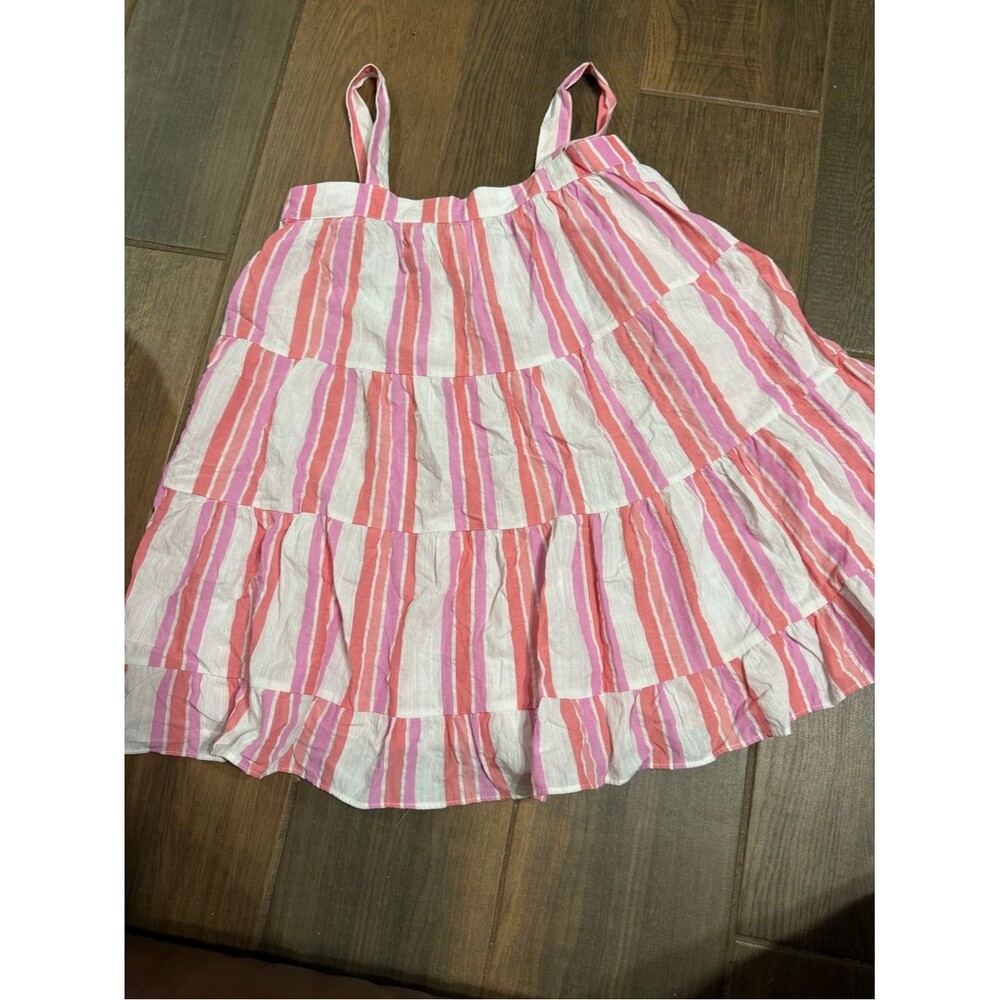 Splendid Pink, Light Pink & White Striped Sundress